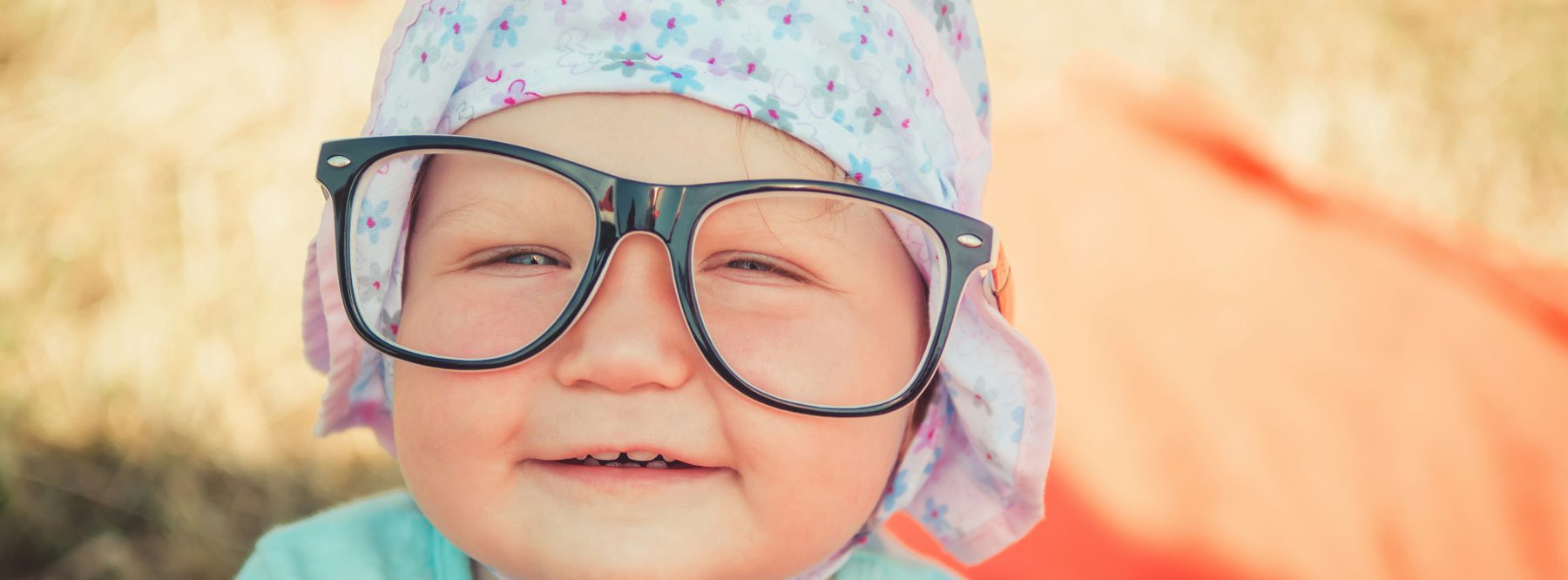 Child in glasses